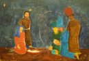 O nascimento de Jesus em Belém e a adoração dos três reis magos. Obra de 1970.. <em>Foto: </em>