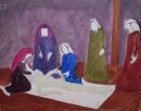 Jesus depois de ter descido da cruz é entregue à Maria. Obra de 1970.. <em>Foto: </em>