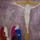Maria aos pés de Cristo na Cruz, conhecido como Stabat Mater. Obra de 1970.. <em>Foto: </em>